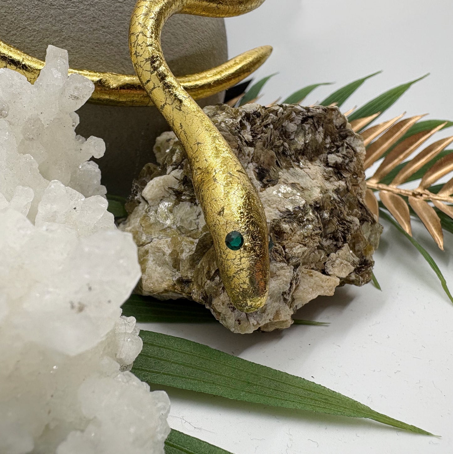 Snake choker in Gilded Gold