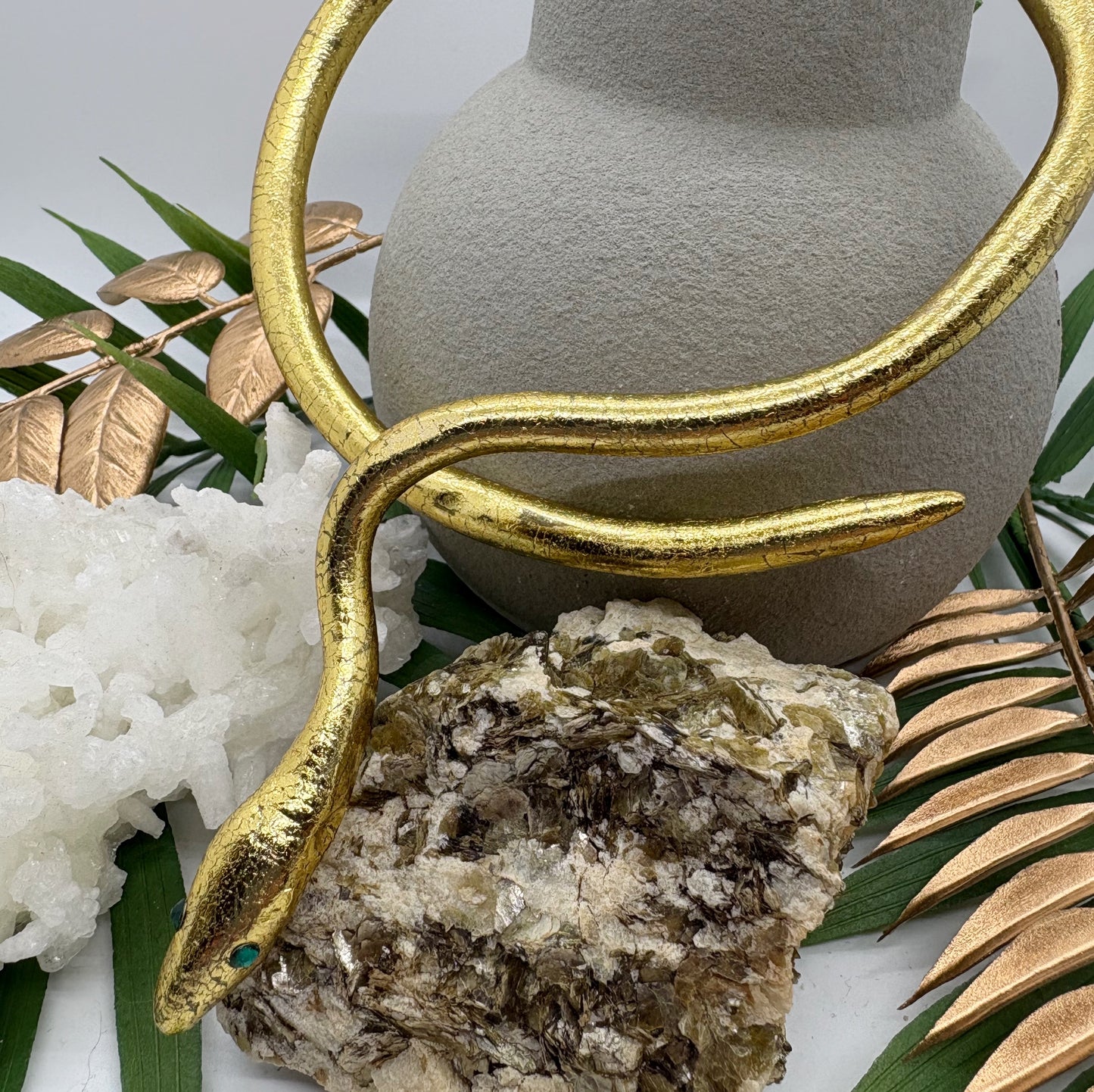 Snake choker in Gilded Gold