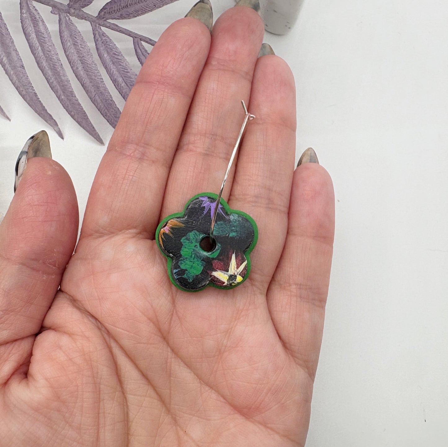 Delilah hoops in Summer Floral