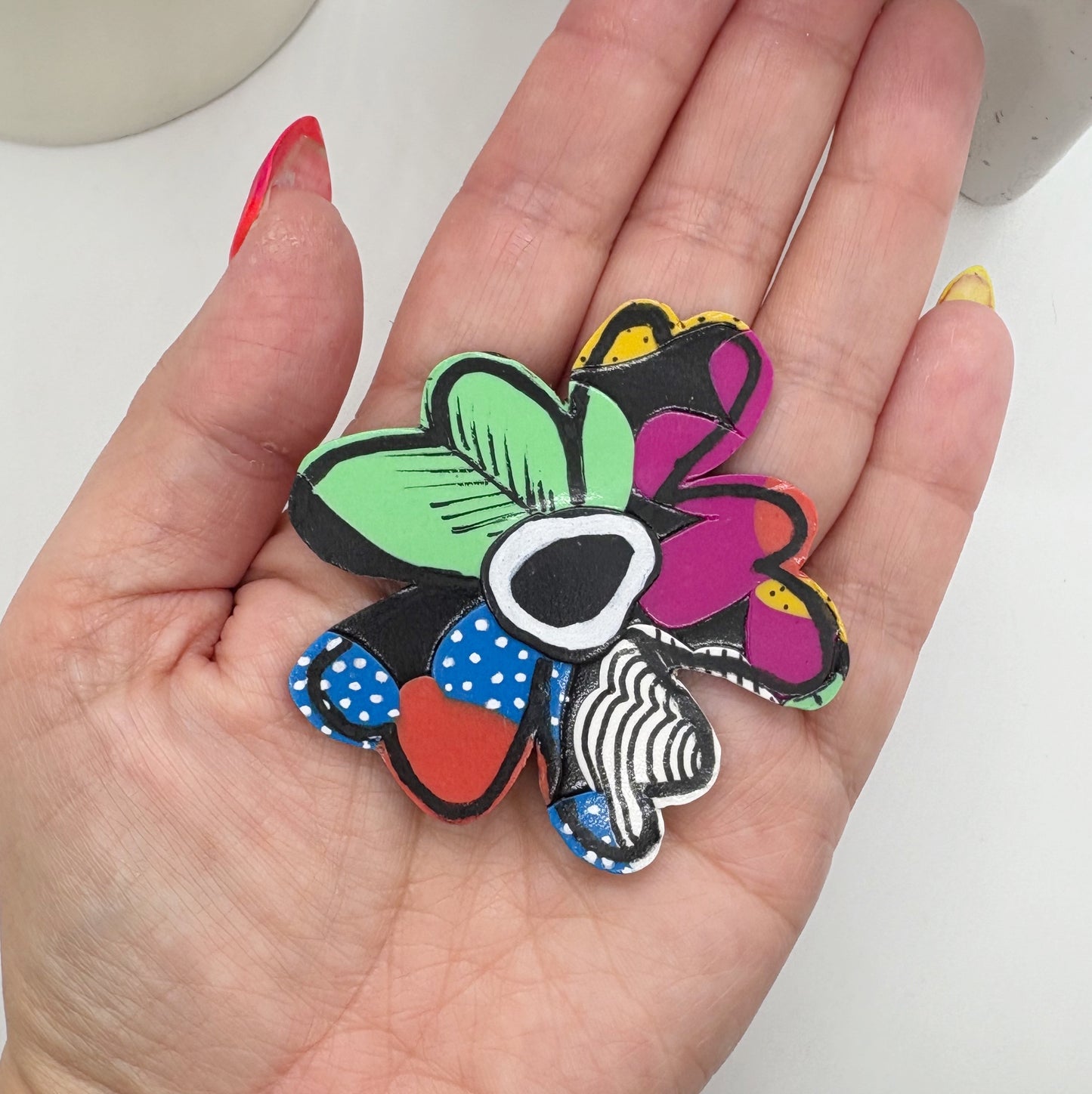 Aniya Flower studs in Doodlebug