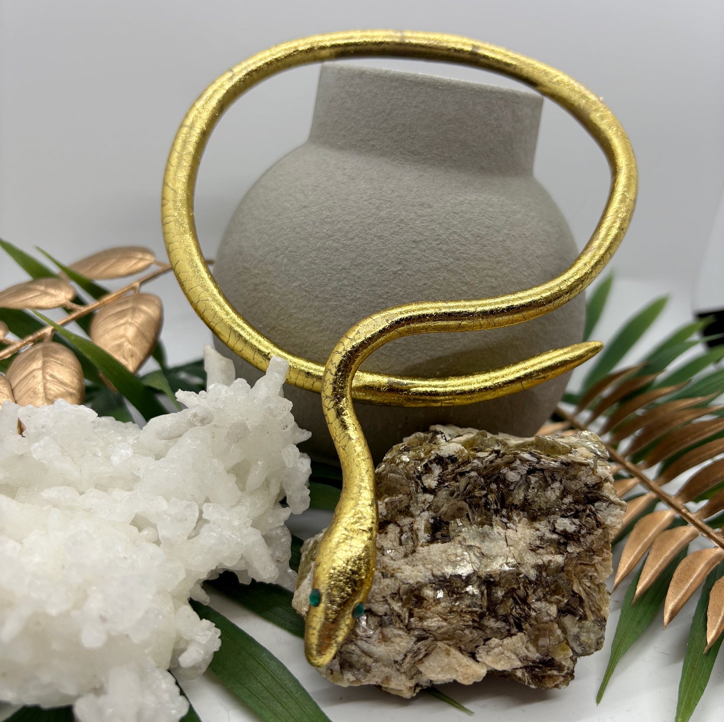 Snake choker in Gilded Gold