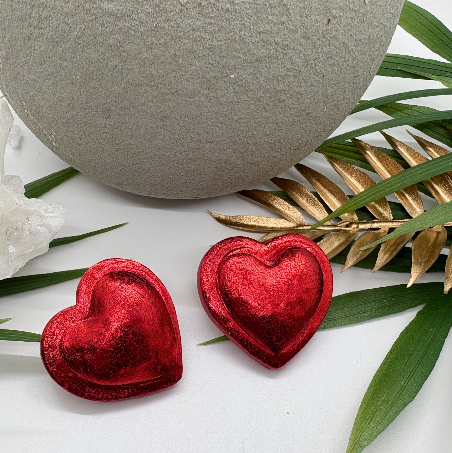 Big Hearted in Gilded Red