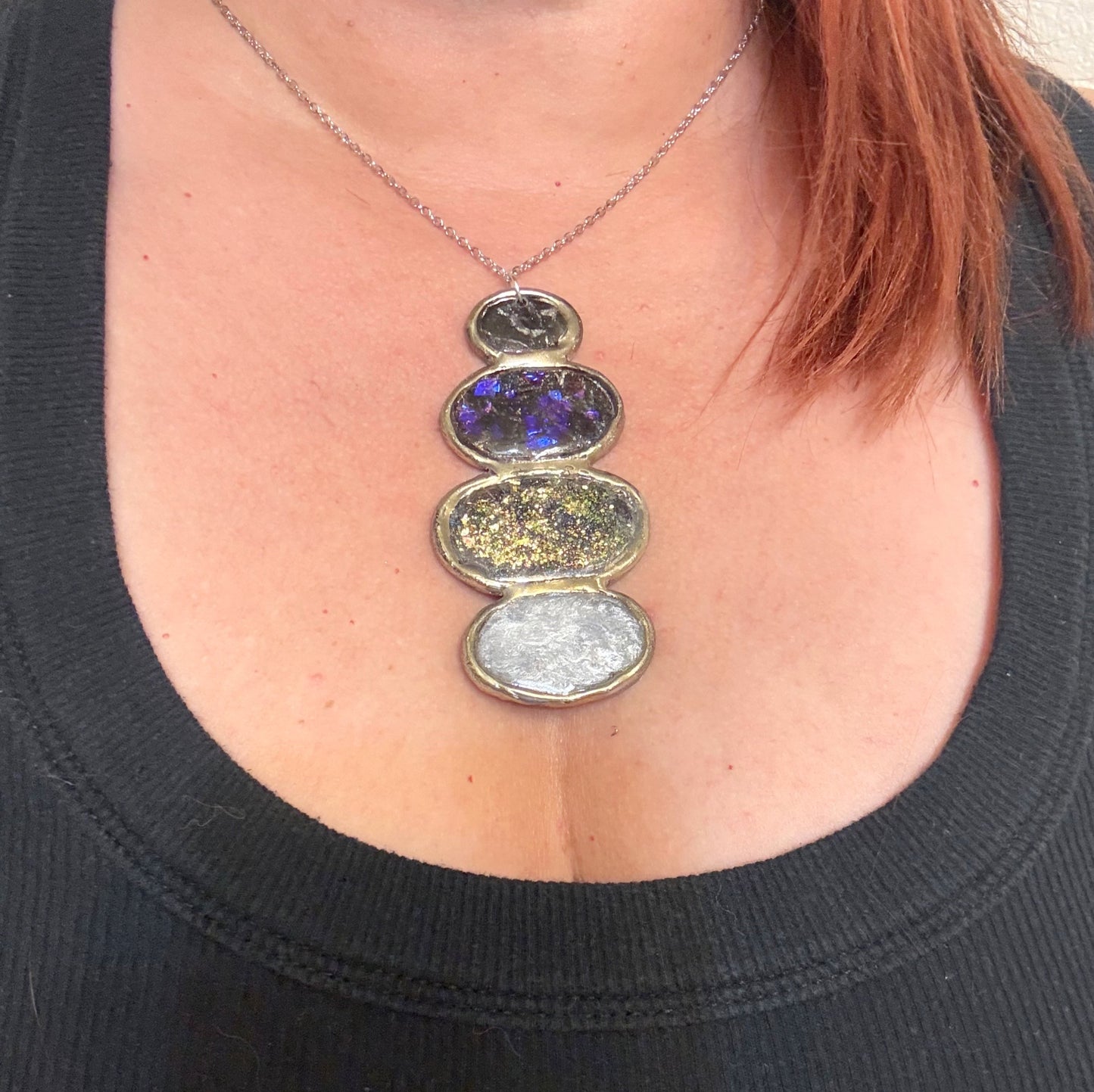 Helaena necklace in Black Opal