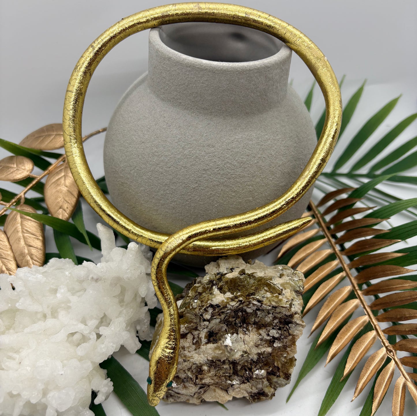 Snake choker in Gilded Gold