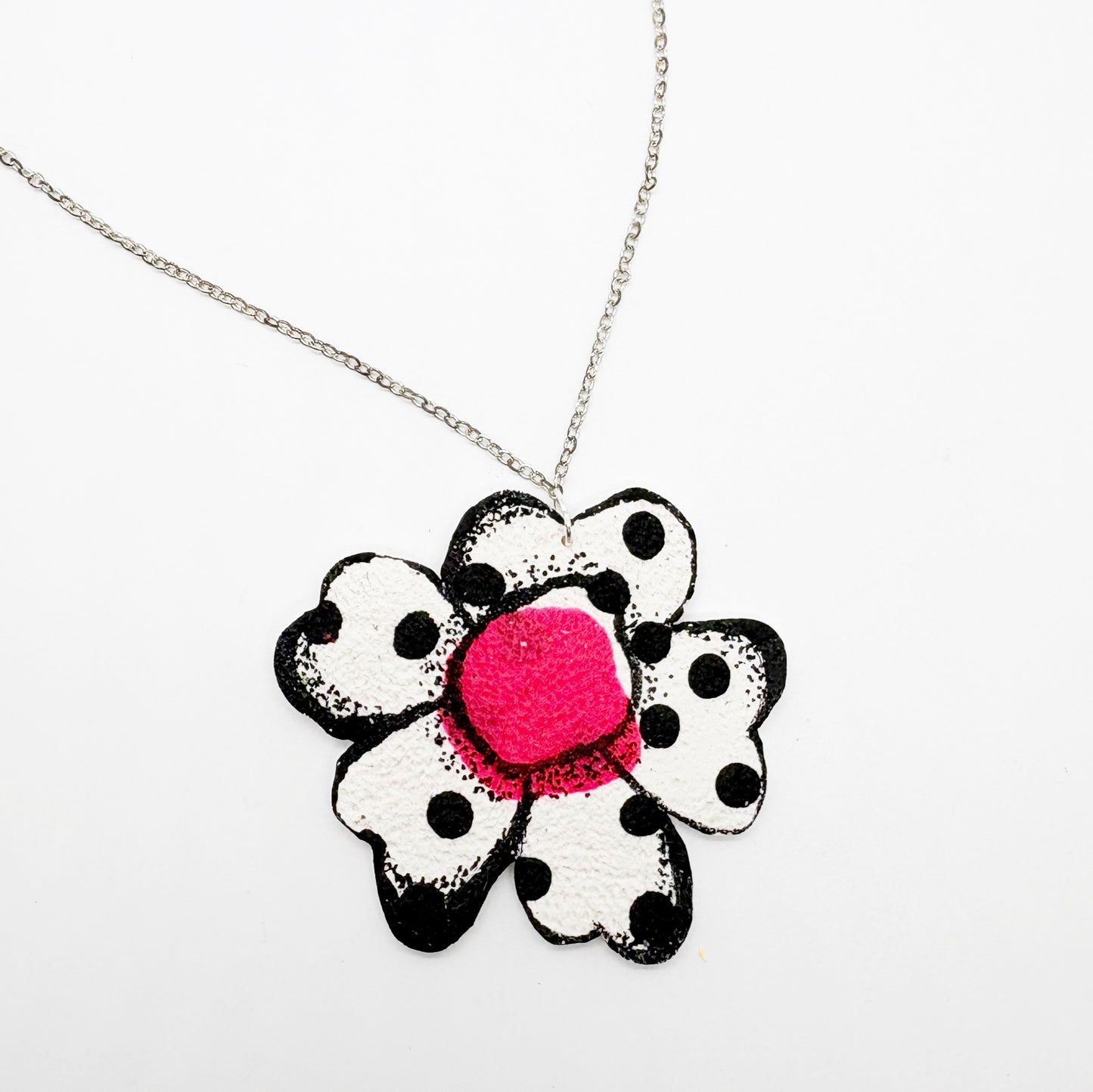 Aniya Flower necklace in Polka Dot