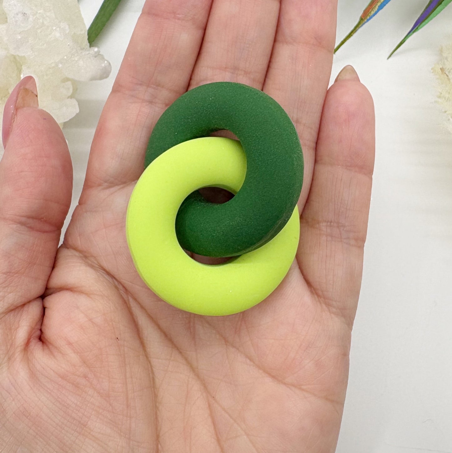 Grace Links In Emerald/Lime