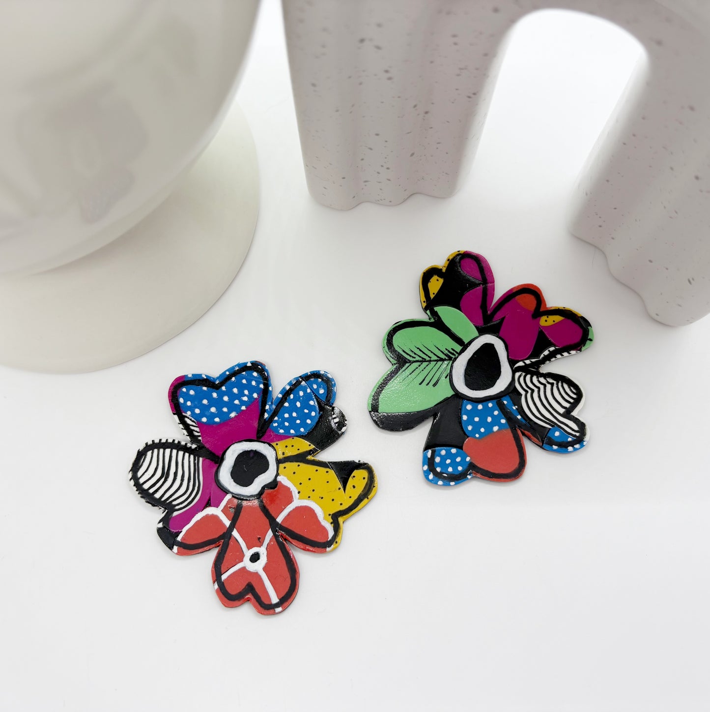 Aniya Flower studs in Doodlebug
