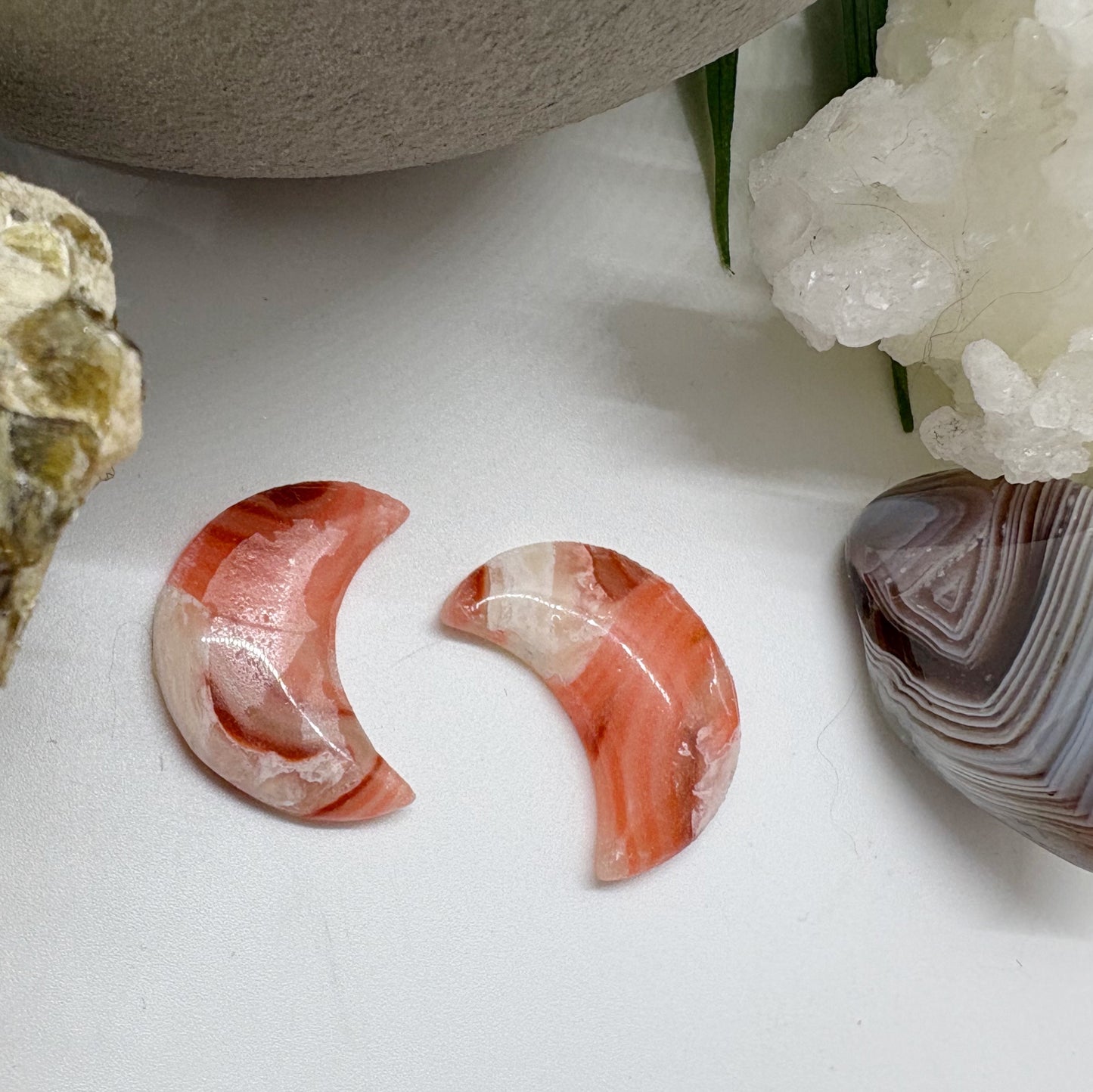 Moony in Pink Botswana Agate