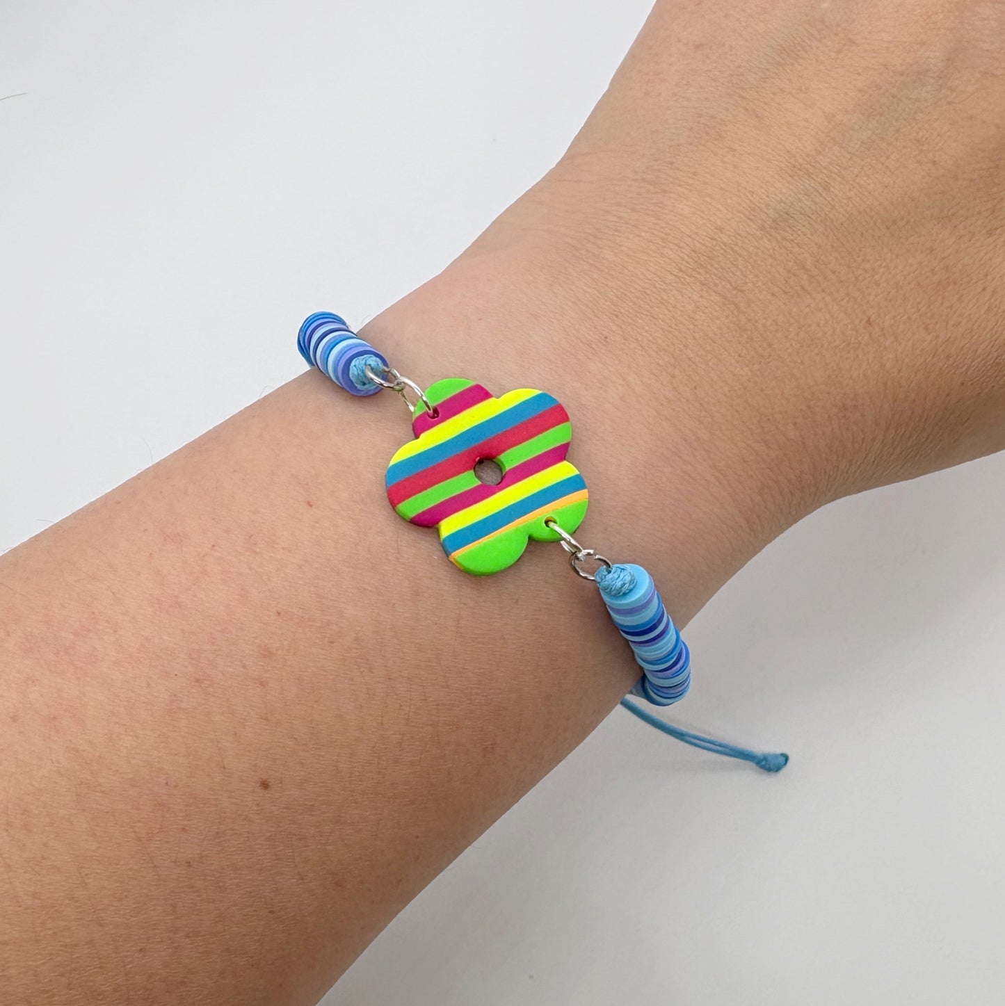Flower Power Bracelet in Neon