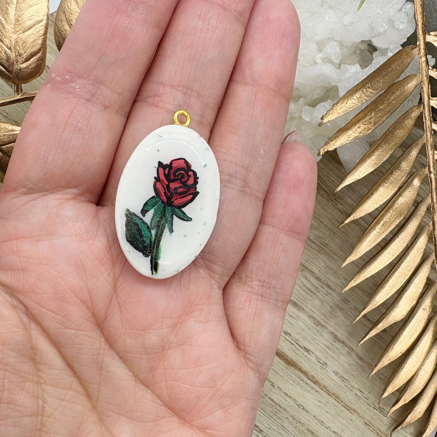 Rose charm