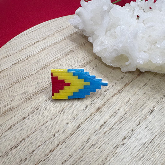Pride Flag brooch in Pan