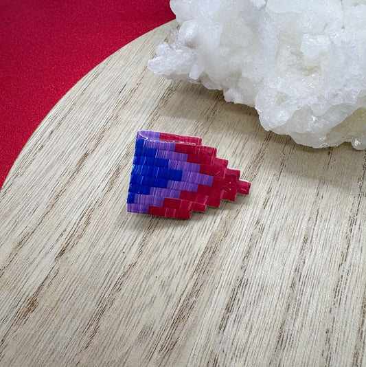 Pride Flag brooch in Bisexual