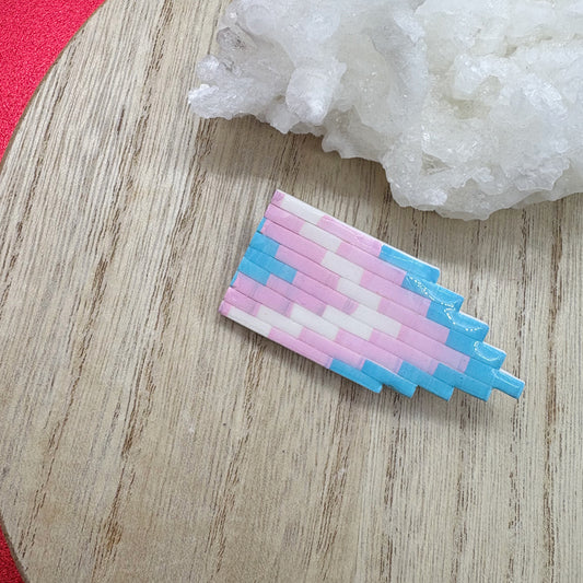 Pride Flag brooch in Trans