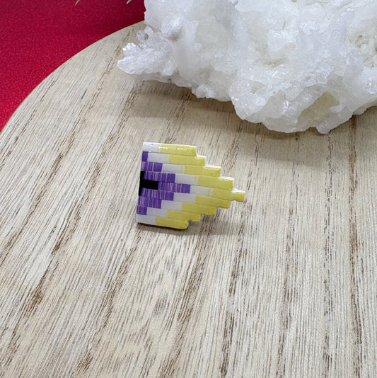 Pride Flag brooch in Non Binary