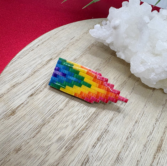 Pride Flag brooch in Rainbow