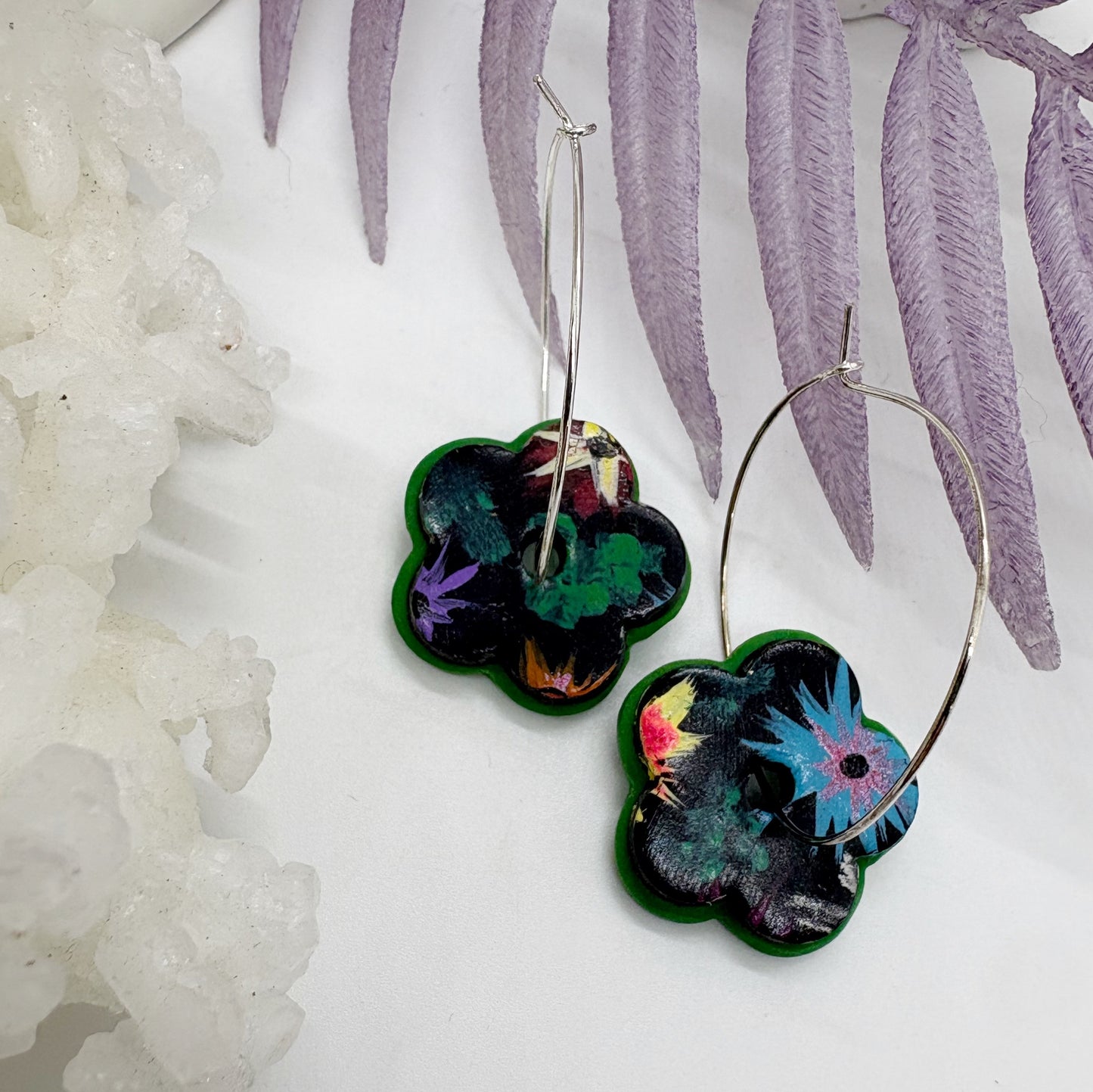 Delilah hoops in Summer Floral