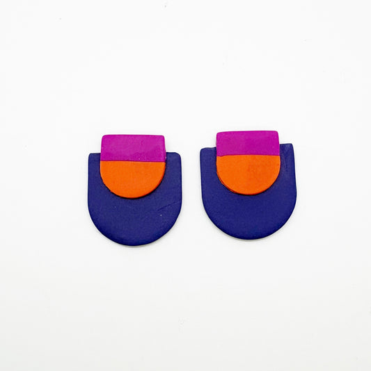 Kay studs in Neon