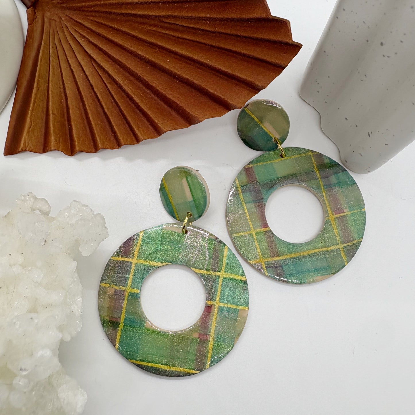 Lessie in Sage Plaid