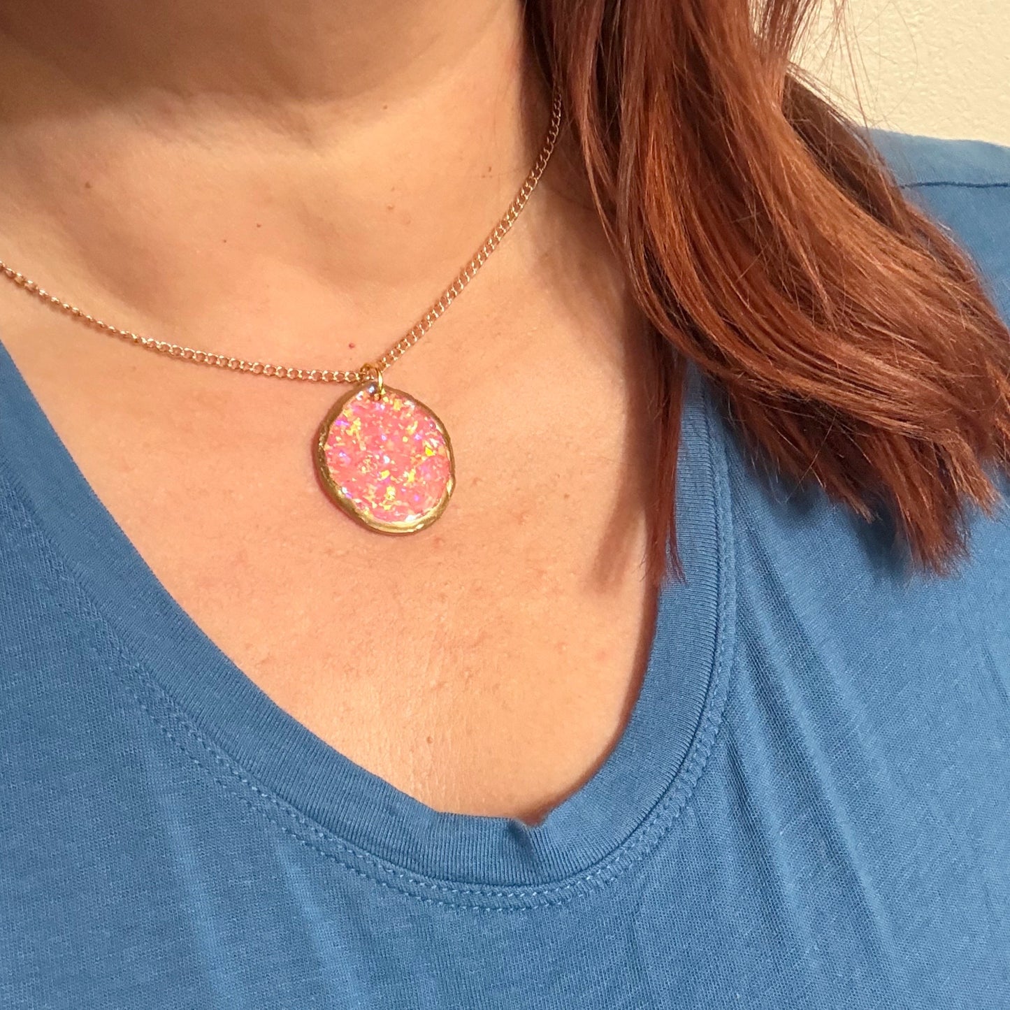Jill Bracelet, Earrings and Necklace set in Aura