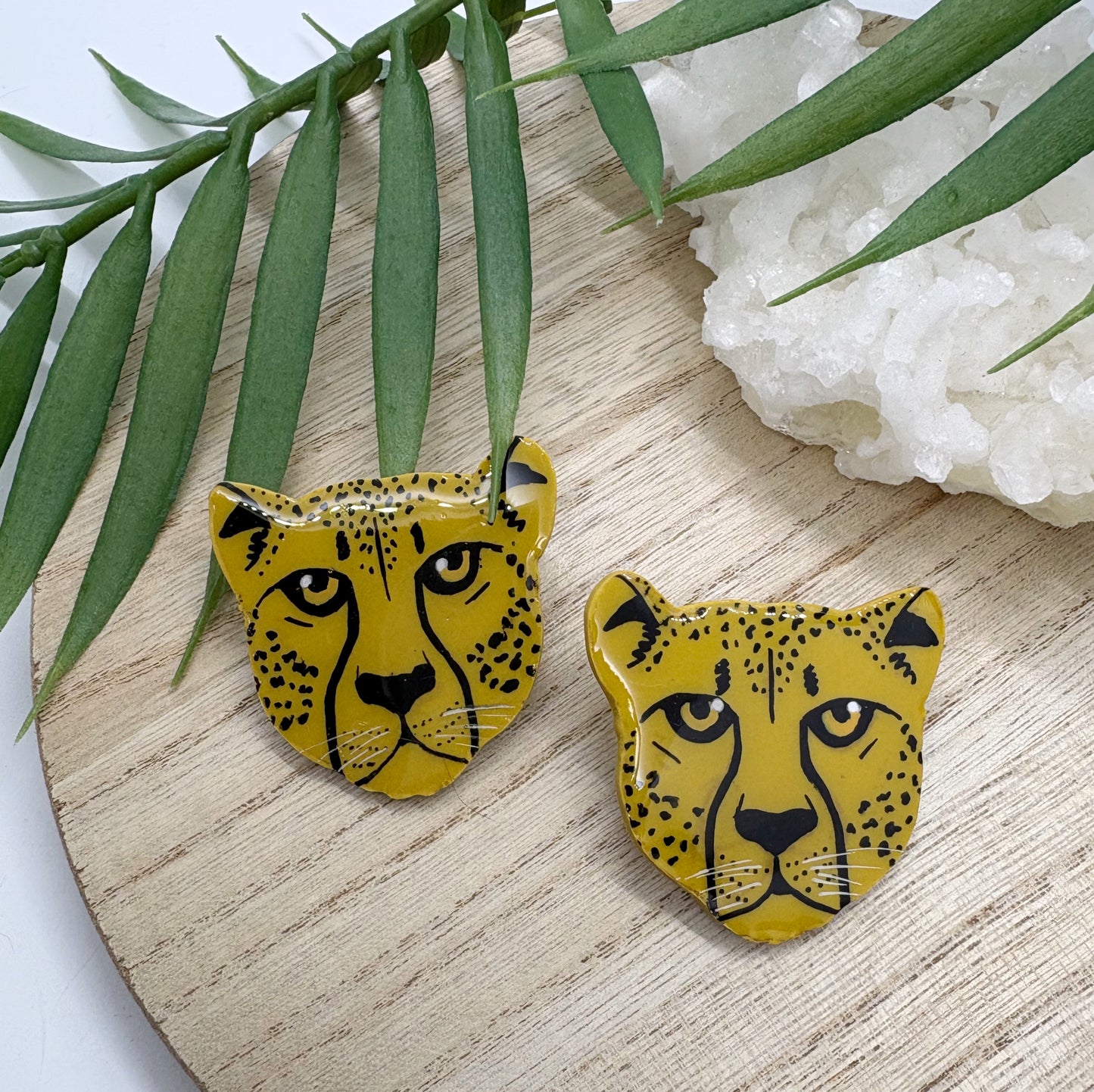 Leopard in yellow