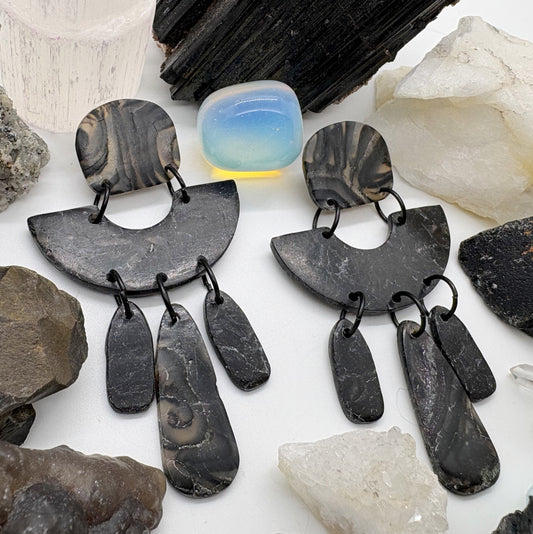 Angel in Obsidian Granite