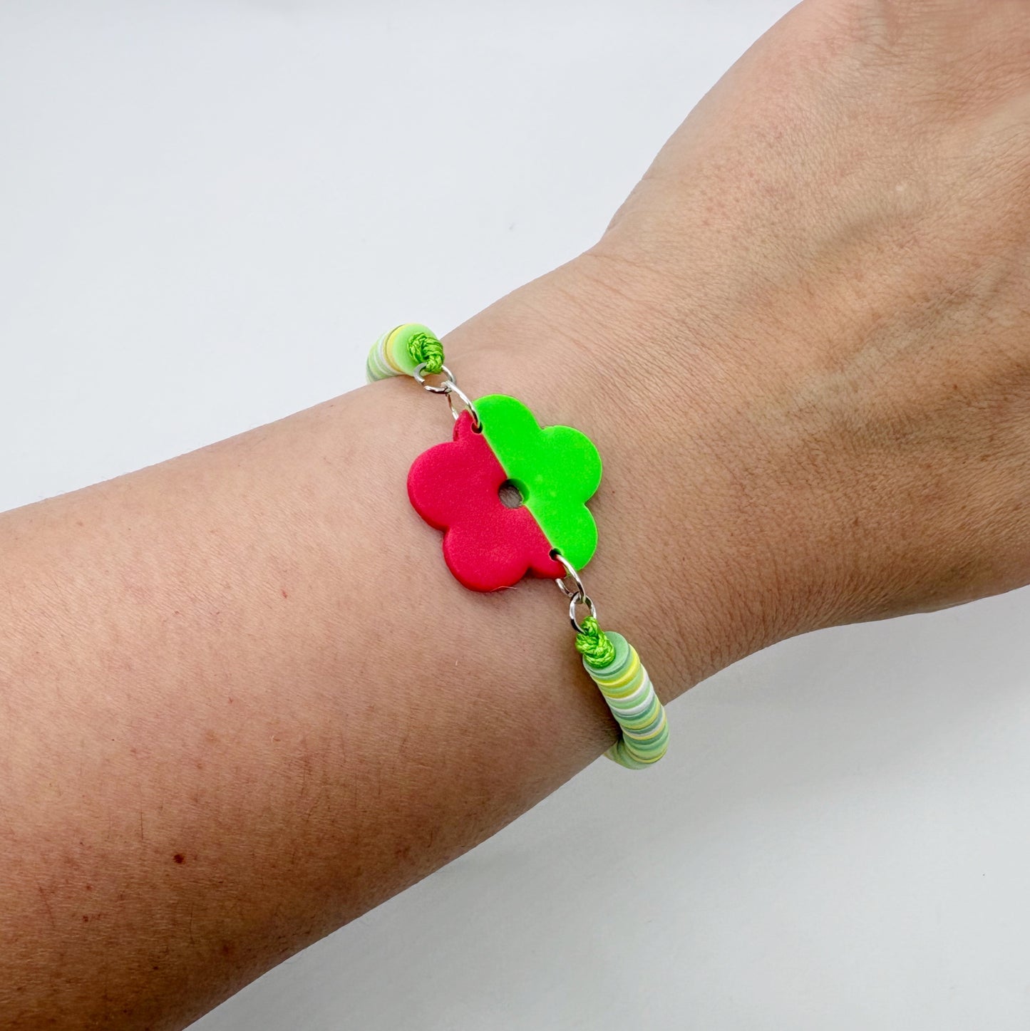 Flower Power Bracelet in Watermelon